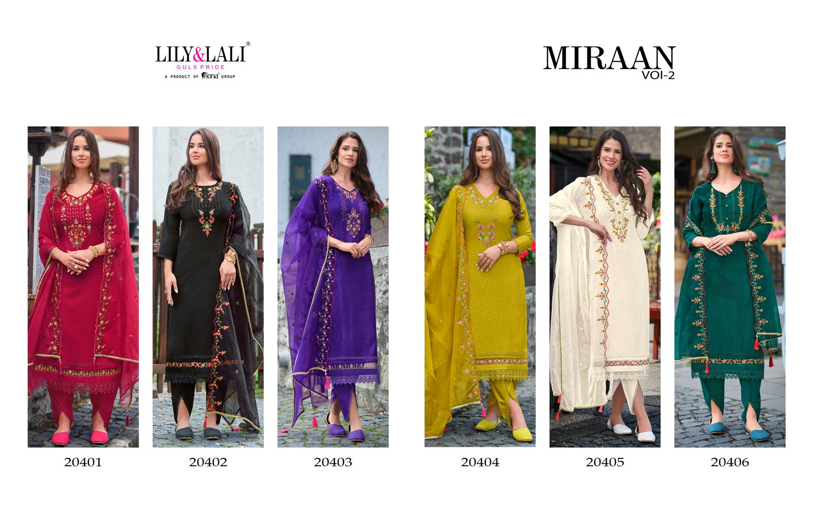 Miraan 2 By Lily Lali Jacquard Viscose Silk Readymade Suits Wholesale Market In Surat